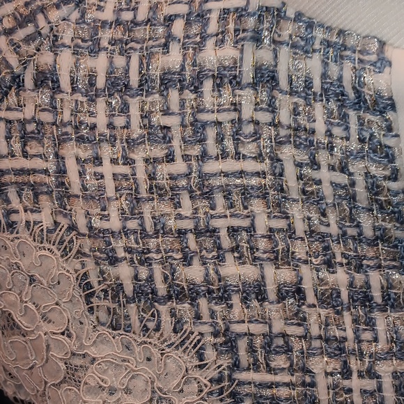 Elise powder blue Chanel like bomber - Picture 3 of 9